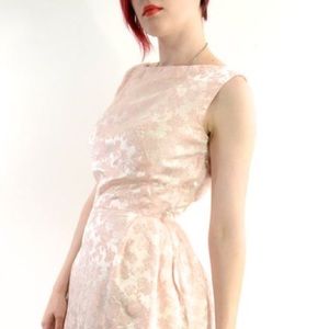 Vintage Baby Pink Cocktail Dress - 27.5” Waist